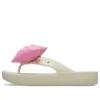 Classic Platform Bow-teenslippers “Beige Pink”