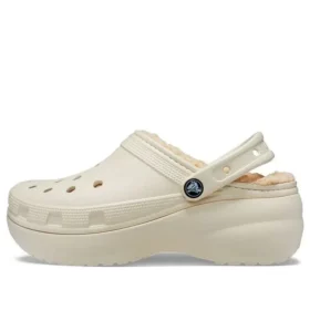 Classic Platform Lined Clog “Bone”