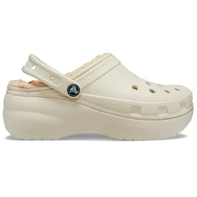 Classic Platform Lined Clog “Bone”