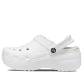 Classic Platform Lined Clogs “White”