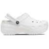 Classic Platform Lined Clogs “White”