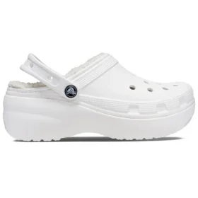 Classic Platform Lined Clogs “White”