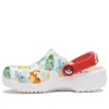Classic Pokémon Clogs “White Red”