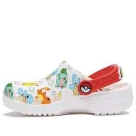 Classic Pokémon Clogs “White Red”