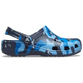 Classic Printed Camo Clogs “Blue Navy”