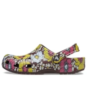 Classic Retro Floral Clogs “Geel-Roze”