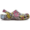 Classic Retro Floral Clogs “Geel-Roze”