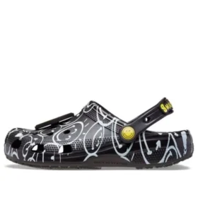 Classic Smiley World Clogs “Black White”