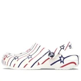 Classic Stars and Stripe Clog “White Multi”