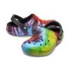 Classic Tie-Dye Stay Warm Cozy Crocs sportpantoffels unisex paars rood
