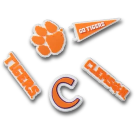 Clemson Univ 5-pack Jibbitz bedels