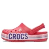 Clogs met Crocband-logostreep “Rood Wit”