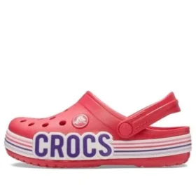 Clogs met Crocband-logostreep “Rood Wit”