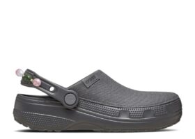 Crafted Pearl Chain Clog ‘Black Sand’