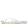 Crocband bedrukte Teenslippers “White Tan”