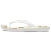 Crocband bedrukte Teenslippers “White Tan”