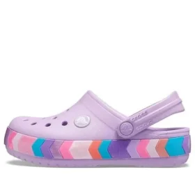 Crocband Chevron-Clogs met kralen “Lilac Multi”