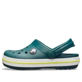 Crocband Clogs “Groen Wit”