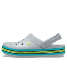 Crocband Clogs met rits “Grey Aqua”