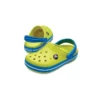 Crocband Clogs met ronde neus “Yellow Blue”