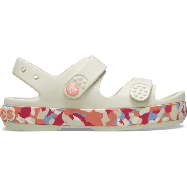 Crocband™ Cruiser Glow Confetti-band-Sandal voor kinderen. Crocband™ Cruiser Glow Confetti-band-Sandal voor kinderen.