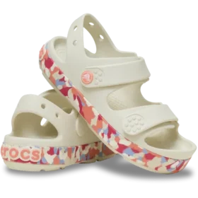 Crocband™ Cruiser Glow Confetti-band-Sandal voor kinderen.