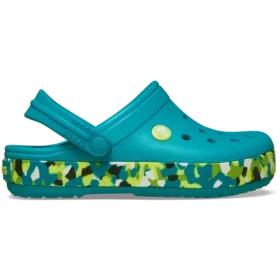Crocband Glow Confetti Band-Clog voor kinderen