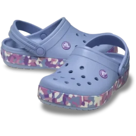 Crocband Glow Confetti Band-Clog voor kinderen