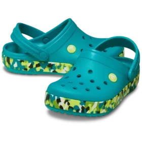 Crocband Glow Confetti Band-Clog voor kinderen