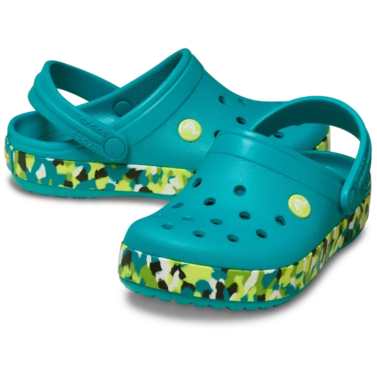 Crocband Glow Confetti Band-Clog voor kinderen Crocband Glow Confetti Band-Clog voor kinderen