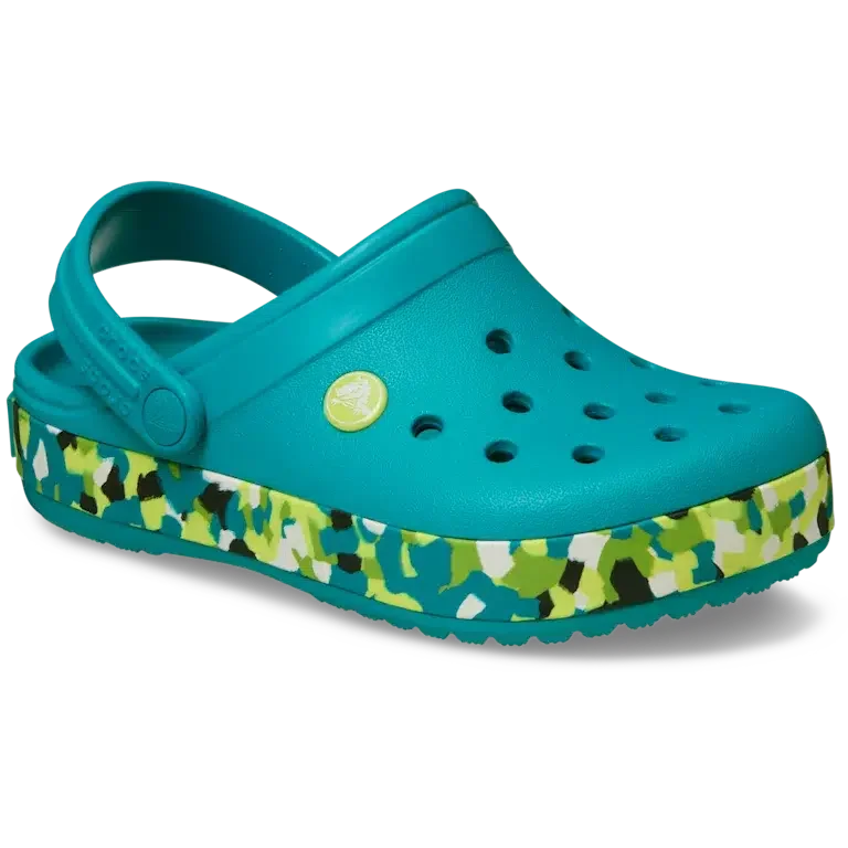 Crocband Glow Confetti Band-Clog voor kinderen Crocband Glow Confetti Band-Clog voor kinderen