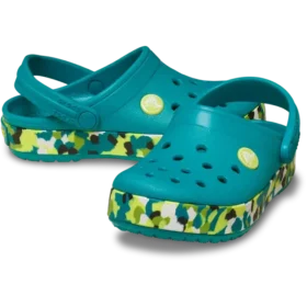 Crocband Glow Confetti Band-Clog voor peuters