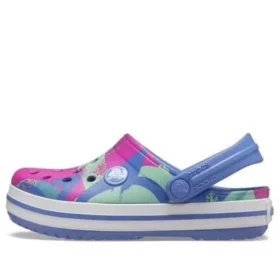 Crocband Graphic Clogs “Blue Pink Green”
