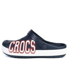 Crocband Logo Clogs “Navy White”