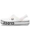 Crocband Logo-Clogs “White Black”