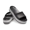 Crocband Platform-slippers “Black Grey White”
