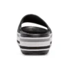 Crocband Platform-slippers “Black Grey White”