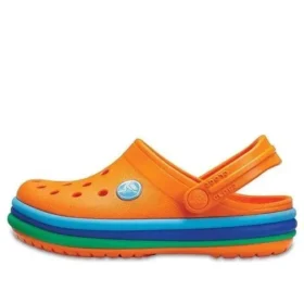 Crocband Rainbow Band Clogs “Oranje Blauw”