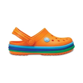 Crocband Rainbow Band Clogs “Oranje Blauw”