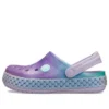 Crocband Rainbow Glitter Band Clogs “Purple Blue”