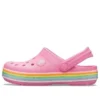 Crocband Rainbow Glitter-Clogs “Roze”