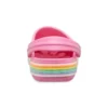 Crocband Rainbow Glitter-Clogs “Roze”