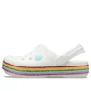 Crocband Rainbow-schoenen “White Multi”