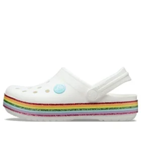 Crocband Rainbow-schoenen “White Multi”