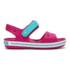 Crocband-sandalen met riemsluiting “Pink Blue”