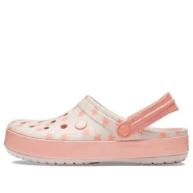 Crocband Seasonal Graphic Clogs “Roze Wit”