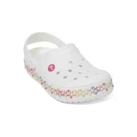 Crocband Stretch Necklace Clog “White Multi”