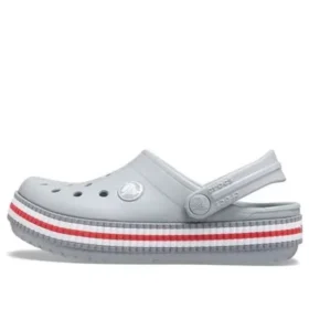 Crocband Varsity-Clogs “Grijs-rood”