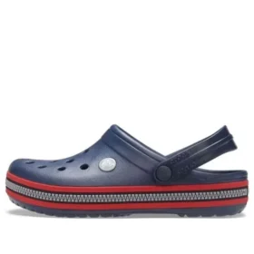 Crocband Zipper Band-Clogs “Navy Red”