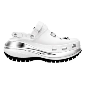 Crocs x MCM Mega Crush Clogs “White Silver”